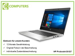 HP Probook 430 G7  - refurbished sehr gut - Intel Core i5...